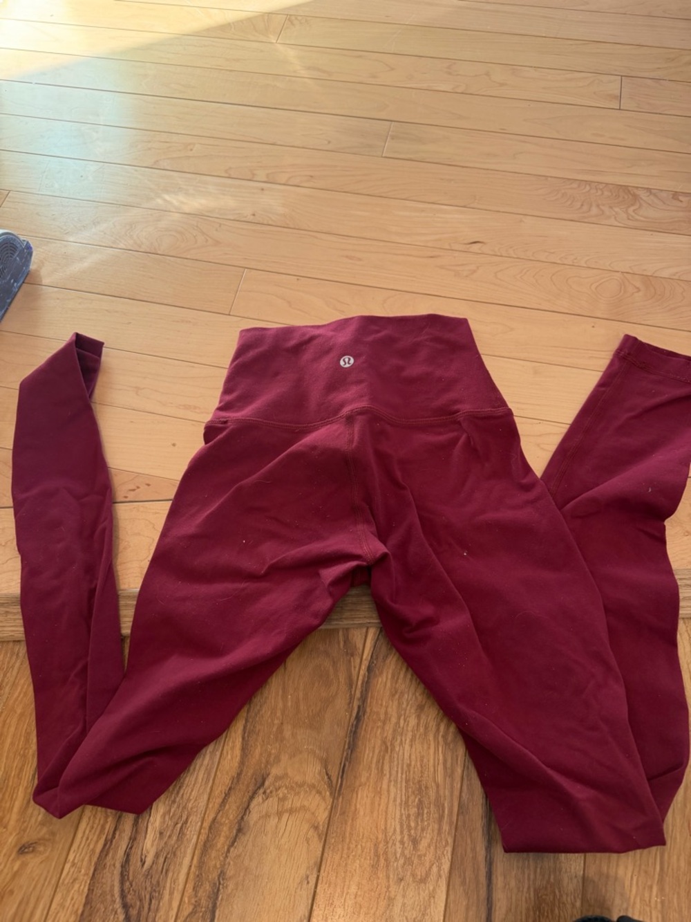 lululemon athletica Girls' Maroon High-Rise Leggings